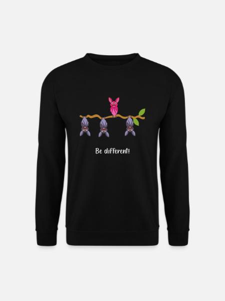 Be Different Fledermaus - Unisex Pullover - Schwarz