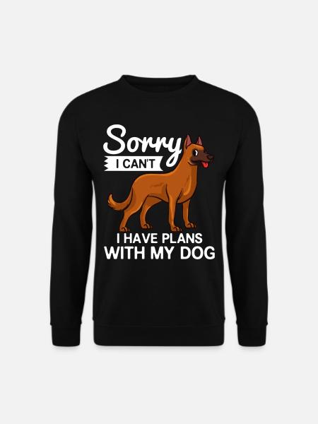 Belgische Malinois Hond Puppy Eigenaar Minnaar - Uniseks sweater - zwart