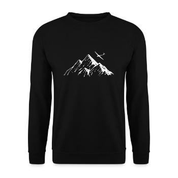 Planeur Montagnes Planeurs Planeur Planeur Pilot - Sweat-shirt Unisexe - noir - Devant - Alina (178cm) & Michal (187cm)