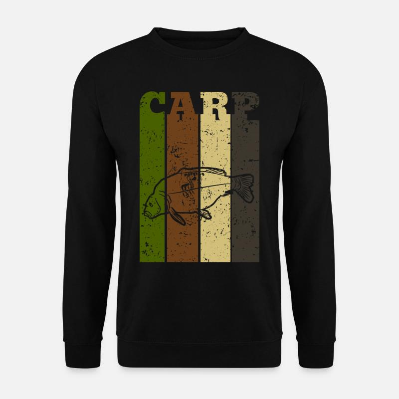 Karpfenangler Geschenk Karpfen Boilie - Unisex Pullover - Schwarz