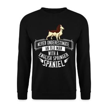 English Springer Spaniel Chiots propriétaire - Sweat-shirt Unisexe - noir - Devant - Alina (178cm) & Michal (187cm)