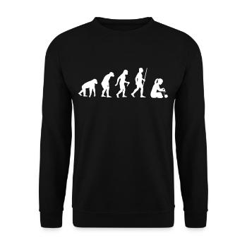 Evolution Cousage Couturage Couscoulé Main Tricot - Sweat-shirt Unisexe - noir - Devant - Alina (178cm) & Michal (187cm)