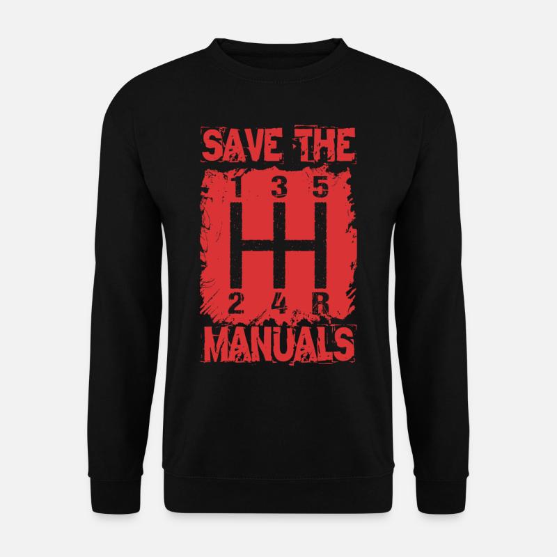 SAVE THE MANUALS Auto mécanicien équipe - Sweat-shirt Unisexe - noir