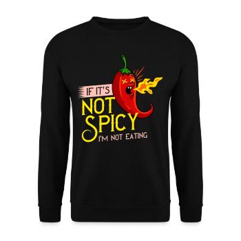Sharp Chili Jalapeno Habanero Pepper - Unisex Sweatshirt - black - Front - Alina (178cm) & Michal (187cm)