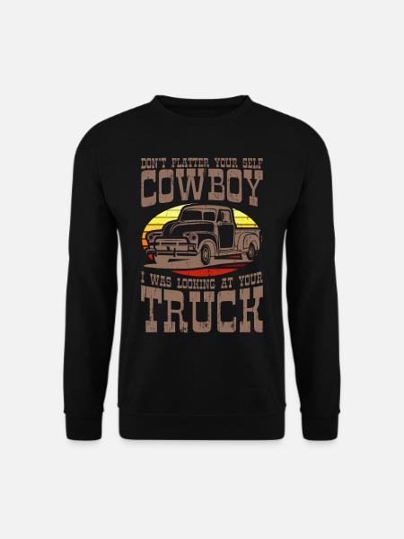 PICKUP TRUCK LUSTIG US Pickup Oldtimer US Car - Unisex Pullover - Schwarz