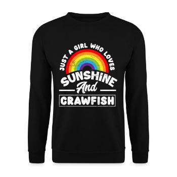 Fille femmes soleil Languste - Sweat-shirt Unisexe - noir - Devant - Alina (178cm) & Michal (187cm)