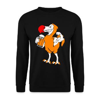 Dodo cadeau oiseau primitive fossil archéologie Geek - Sweat-shirt Unisexe - noir - Devant - Alina (178cm) & Michal (187cm)