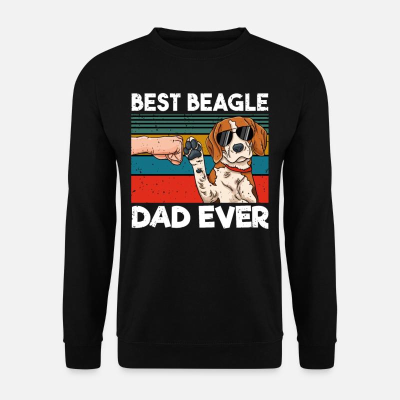 Meilleur Beagle Dad Ever - Sweat-shirt Unisexe - noir