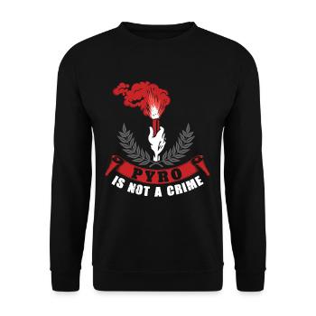 Pyro is not a crime Pyro is not a crimePyro i - Unisex Sweatshirt - black - Front - Alina (178cm) & Michal (187cm)