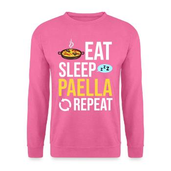 Paella Spanien Valenciana Pfanne Spanisches Essen - Unisex Pullover - Pink - Vorne