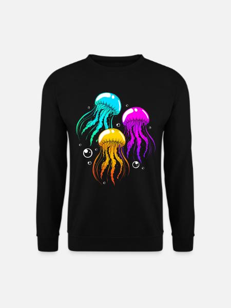 Qualle - Unisex Pullover - Schwarz