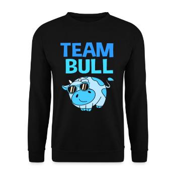 Pregnancy Team Boys - Unisex Sweatshirt - black - Front - Alina (178cm) & Michal (187cm)