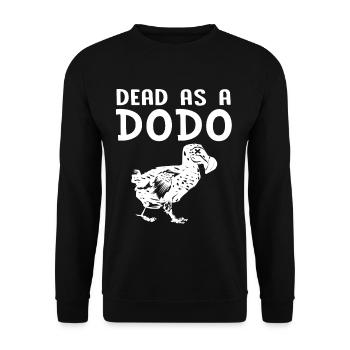 Dodo cadeau oiseau primitive fossil archéologie Geek - Sweat-shirt Unisexe - noir - Devant - Alina (178cm) & Michal (187cm)