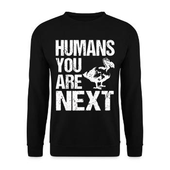 Dodo cadeau oiseau primitive fossil archéologie Geek - Sweat-shirt Unisexe - noir - Devant - Alina (178cm) & Michal (187cm)
