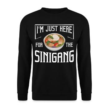 Filipino Sinigang Suppe Pinoy Eintopf Philippinen - Unisex Pullover - Schwarz - Vorne - Alina (178cm) & Michal (187cm)