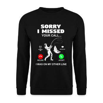 Fishing Fishing - Unisex Sweatshirt - black - Front - Alina (178cm) & Michal (187cm)