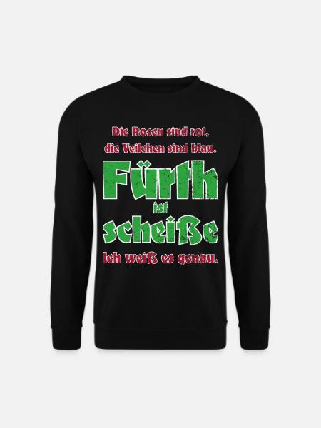 Antifü anti Fürth gegen Fürth Fussball Fan Spass - Unisex Pullover - Schwarz