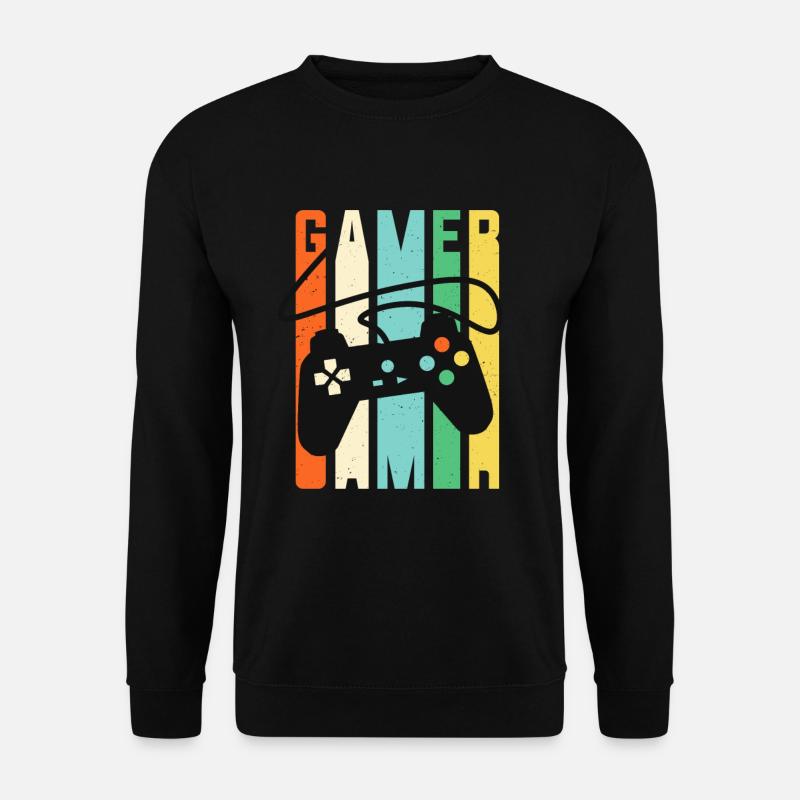 Gamer Console Controller Retro Gaming - Unisex Sweatshirt - black