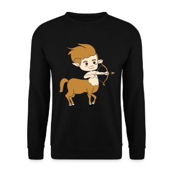 Zentaur - Unisex Pullover - Schwarz - Vorne - Alina (178cm) & Michal (187cm)