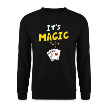 Magie magique Magie Magique Magie - Sweat-shirt Unisexe - noir - Devant - Alina (178cm) & Michal (187cm)