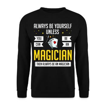 Magie magique Magie Magique Magie - Sweat-shirt Unisexe - noir - Devant - Alina (178cm) & Michal (187cm)