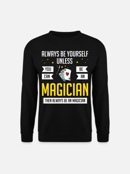 Zaubertrick Magier Zauberer Zaubern Zauberei - Unisex Pullover - Schwarz