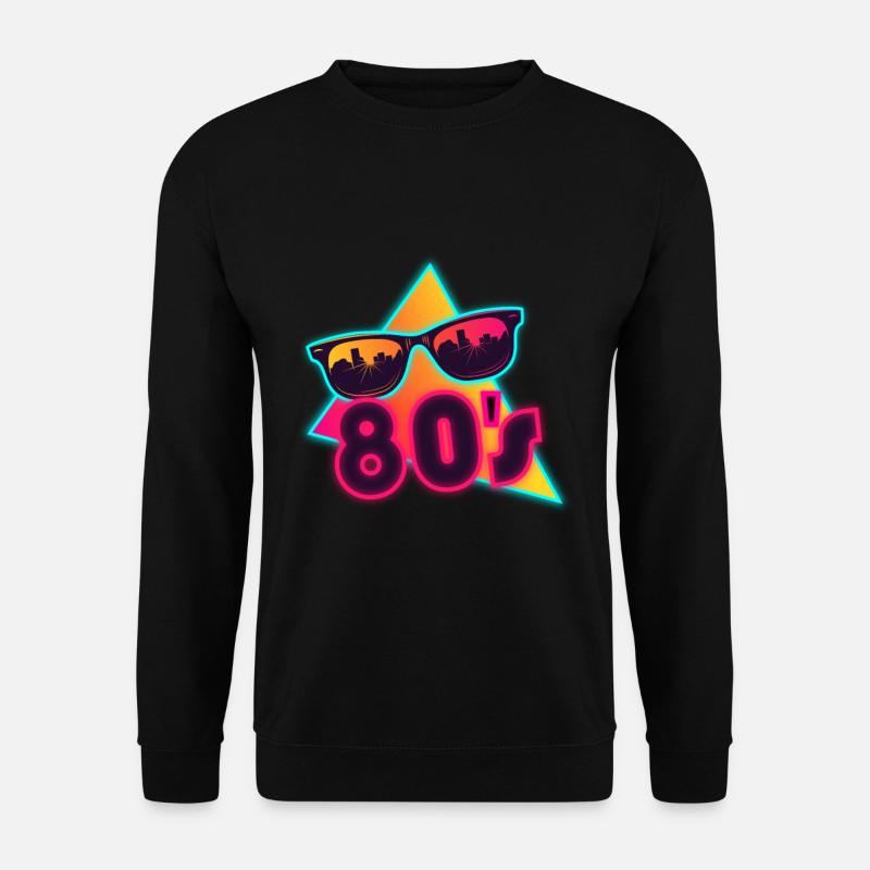 80'erne Solbriller 80'erne Outfir 80'erne Theme Party 80'erne - Unisex sweater - sort