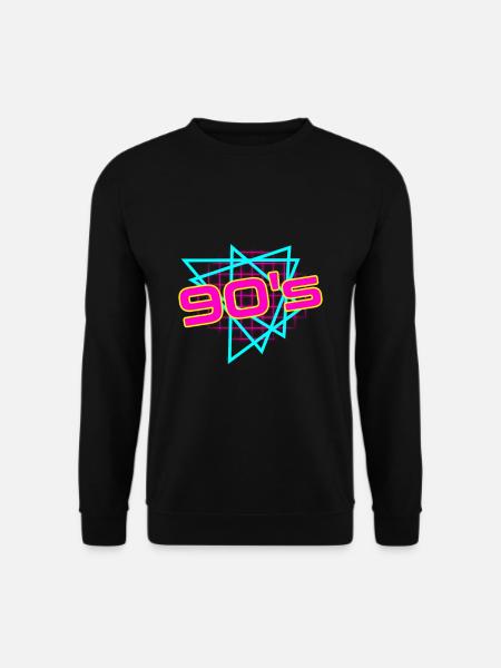 90er Mottoparty 90er Outfit 90er Retro 90er Jahre - Unisex Pullover - Schwarz