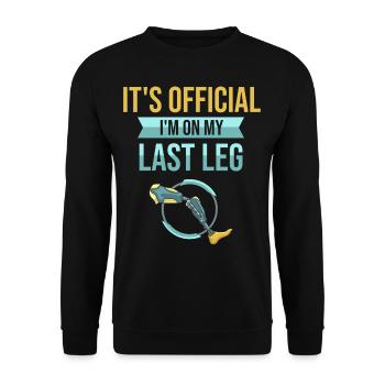 Prothèse de jambe Amputé de la jambe - Sweat-shirt Unisexe - noir - Devant - Alina (178cm) & Michal (187cm)