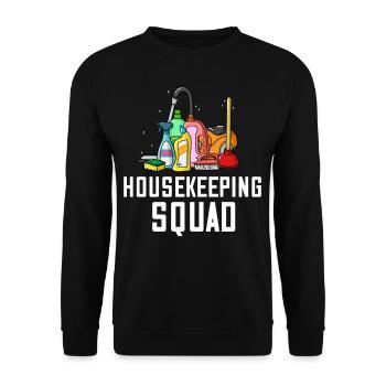 Cleaner cleaning housekeeper cleaner cleaner - Unisex Sweatshirt - black - Front - Alina (178cm) & Michal (187cm)