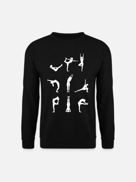 Yoga Asanas Yoga Positions Yoga Fan Professeur de yoga - Sweat-shirt Unisexe - noir