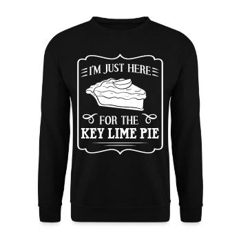 Key Lime Pie Lime Recipe West Florida - Unisex Sweatshirt - black - Front - Alina (178cm) & Michal (187cm)