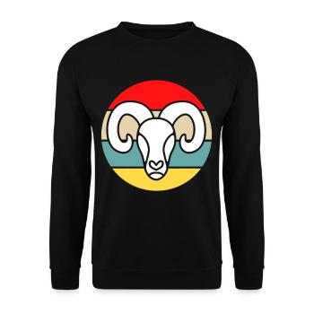 Capricorn - Unisex Sweatshirt - black - Front - Alina (178cm) & Michal (187cm)