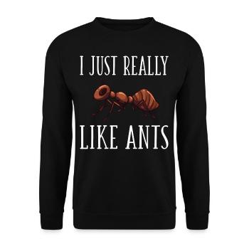Ants Ant Hill Insect Earth's Nest Ant Hill - Unisex Sweatshirt - black - Front - Alina (178cm) & Michal (187cm)