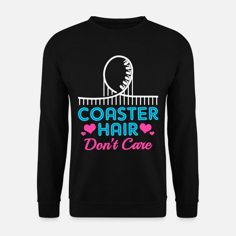 Roller coaster hair - Unisex Sweatshirt - black