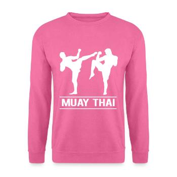 Muay Thai - Sweat-shirt Unisexe - rose - Devant