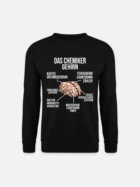 Chemiker Gehirn Chemie Wissenschaftler - Unisex Pullover - Schwarz