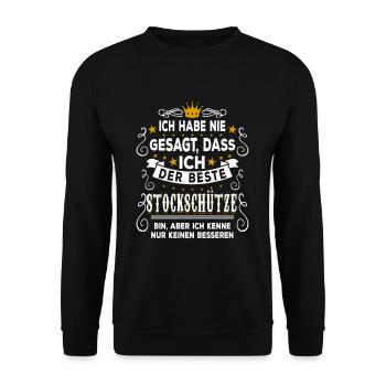 Meilleur tireur d’élite - Cadeau pour les archers de glace - Sweat-shirt Unisexe - noir - Devant - Alina (178cm) & Michal (187cm)