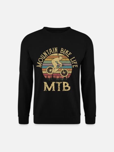 VTT MOUNTAIN BIKE LIFE VTT VTT - Sweat-shirt Unisexe - noir