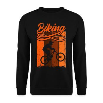 MOUNTAIN BIKE DOWNHILL VTT - Sweat-shirt Unisexe - noir - Devant - Alina (178cm) & Michal (187cm)
