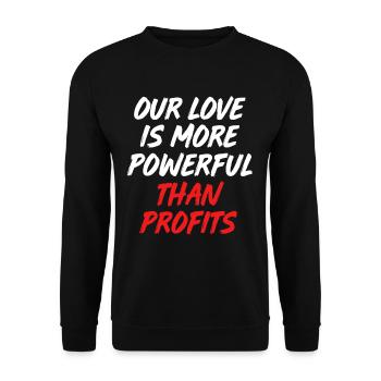 Kommunismus Karl Marx Sozialismus Kapital - Unisex Pullover - Schwarz - Vorne - Alina (178cm) & Michal (187cm)