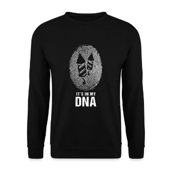 Fireworks DNA Fingerprint Rockets New Year's Eve - Unisex Sweatshirt - black - Front - Alina (178cm) & Michal (187cm)