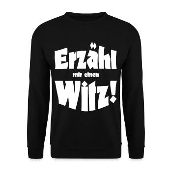 Gute Laune Sommer Outfit skurriler Feiertag Witz - Unisex Pullover - Schwarz - Vorne - Alina (178cm) & Michal (187cm)