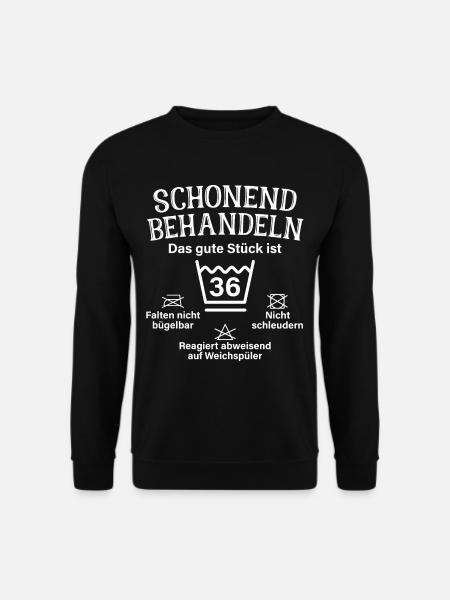 Schonend Behandeln 36 Geschenk Zum 36. Geburtstag - Unisex Pullover - Schwarz