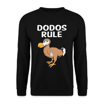 dodo - Unisex Sweatshirt - black - Front - Alina (178cm) & Michal (187cm)