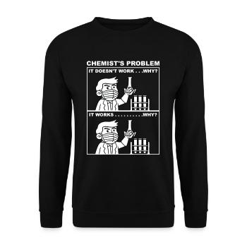 Chemistry It Works - Sweat-shirt Unisexe - noir - Devant - Alina (178cm) & Michal (187cm)