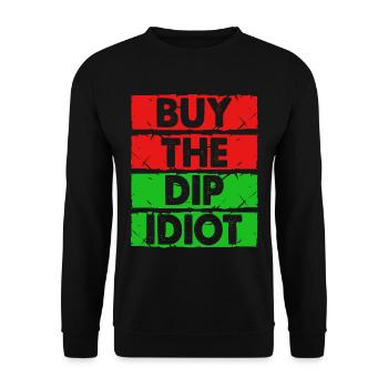 stock exchange - Unisex Sweatshirt - black - Front - Alina (178cm) & Michal (187cm)