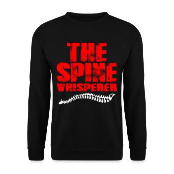 Physiotherapeut - Unisex Pullover - Schwarz - Vorne - Alina (178cm) & Michal (187cm)