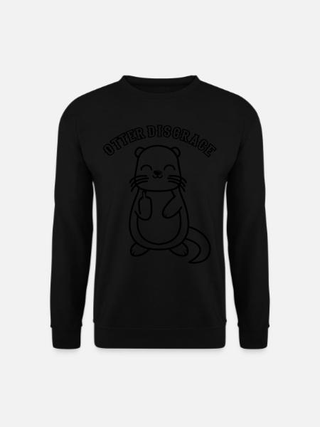 OTTER DISGRACE Otter Merch Otter Lustig Männer - Unisex Pullover - Schwarz