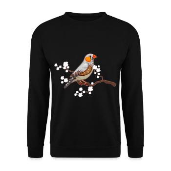 Zebrafinch Zebra finches magnificent finches bird lovers - Unisex Sweatshirt - black - Front - Alina (178cm) & Michal (187cm)